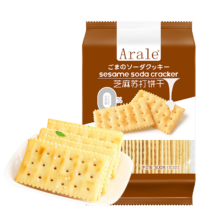 需首单、京东百亿补贴、Plus会员:AraleArale 芝麻苏打饼 400g