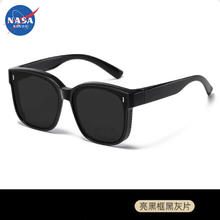 NASA RHUDE 高级墨镜 亮黑框黑灰片