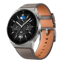 需plus会员：华为HUAWEI WATCH GT 3 Pro 灰色真皮表带 46.6mm