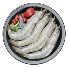 禧美海产 厄瓜多尔白虾 净重1.8kg/盒(加大号)75-90只