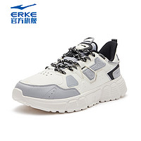 ERKE 鸿星尔克 休闲鞋夏季百搭运动鞋学生情侣舒适简约老爹鞋时尚透气跑步鞋清仓 51122302433-005（男款） 39