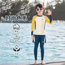 WARRIOR 回力 男童分体式泳衣夏季儿童运动泳弹力游泳专用高弹透气游泳衣男童