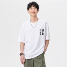 it UNDER GARDEN男装2024春季潮流百搭男式圆领短袖印花T恤