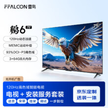 FFALCON雷鸟 【送装一体版】鹏6 24款 75英寸电视 120Hz动态加速 液晶平板游戏电视机75S375C