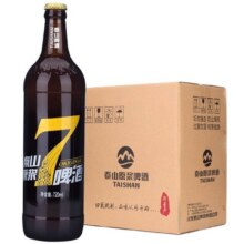 plus会员：泰山啤酒（TAISHAN） 8度 7天泰山原浆啤酒720mL*6瓶 整箱装*2件+凑单