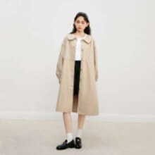 乐町 背部排扣设计宽松版外套 CWBED331178