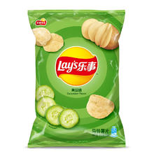 88VIP会员：Lay's 乐事 原切薯片黄瓜味135g×1袋零食小吃休闲食品凑单