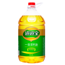道道全食用油 一级菜籽油4L 非转基因物理压榨
