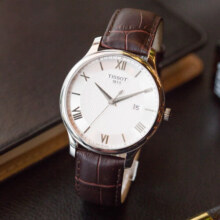 天梭（TISSOT）瑞士手表 俊雅1853系列 石英男表 送男友情人节礼物 T063.610.16.038.00
