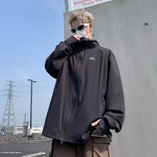日系冰丝薄款男女同款夏季户外宽松休闲防紫外线透气防晒服百搭