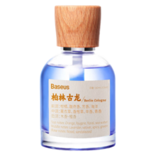 倍思（Baseus） 汽车香水 车载香水出风口除异味固体香薰夹棒 汽车用品挂件饰品 （柏林古龙）160ml 淡蓝色