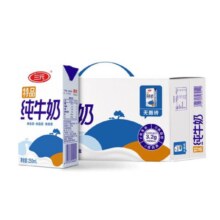 plus会员：三元特品纯牛奶250ml*24盒 礼盒装 *3件+凑单