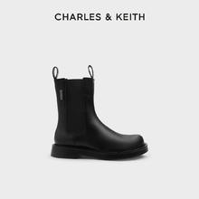 CHARLES & KEITH CHARLES&KEITH秋冬女靴CK1-90920123切尔西靴英伦风中筒烟筒靴女