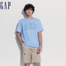 Gap 盖璞 2024夏季新款字母logo圆领短袖T恤