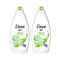 Dove 多芬 沐浴露 清新水透清爽美肤黄瓜190克*2 瓶 清新水透美肤黄瓜190克*2瓶