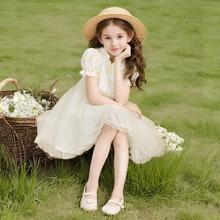 Deesha 笛莎 女童23夏连衣裙儿童新中式汉服旗袍裙子