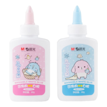 晨光（M&G）80g可水洗白胶 学生手工乳胶 快干高粘度液体胶 外壳颜色随机 ABJ97202 1个