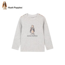 PLUS会员：暇步士（Hush Puppies）儿童男女大小童春秋休闲长袖衬衫 拍2