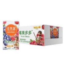 PLUS会员：佳果源 100%莓果多多混合果蔬汁 125g*4瓶