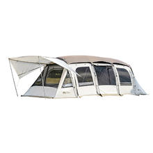 牧高笛 MOBIGARDEN）帐篷 户外精致露营两室一厅大空间隧道帐揽盛4 NX21561042 晨雾白