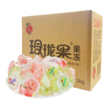 蜡笔小新玲珑果果冻1kg/箱魔芋荔枝味椰果