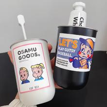 日系不锈钢水杯情侣高颜值家用牙刷杯