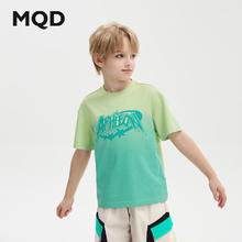 MQD 马骑顿 男童T恤 灰绿