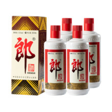 20点开始：郎酒郎牌郎酒 酱香型 高度白酒 53度 500ml*4瓶 自饮纯粮口粮酒
