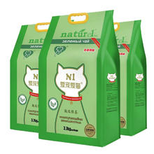京东PLUS：AATURELIVE N1爱宠爱猫 甄绿茶豆腐猫砂11.1kg 升级1.5mm颗粒