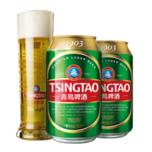 TSINGTAO 青岛啤酒 1903系列 10度 330mL24听 赠王子苏打水380ml6瓶