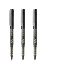 百乐（PILOT）BX-V7 直液式走珠笔中性水笔针管中性笔签字笔 黑色 0.7mm 12支装