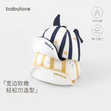 百亿补贴：BABY LOVE 娃爱的蓓蓓 babylove婴儿帽子夏季鸭舌帽宝宝软檐帽可爱纯棉网眼遮阳帽可翻折