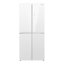 PLUS会员、预售：东芝（TOSHIBA）小白椰 GR-RF543WI-PG1C5十字对开四开门冰箱 543L