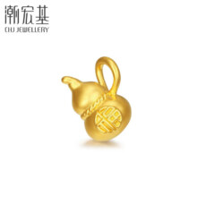 京东百亿补贴：CHJ JEWELLERY 潮宏基 如意葫芦 足金黄金转运珠国潮