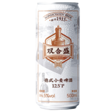 PLUS会员：双合盛 精酿啤酒 德式小麦精酿 老北京 500ml*12罐 听罐整箱装