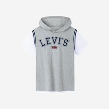 Levi's 李维斯 24夏新品|李维斯童装短袖T恤男童假两件儿童连帽上衣时尚舒适