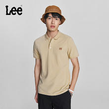 Lee 李 24春夏新品标准版型logo男款翻领短袖polo衫休闲潮流LMT0081