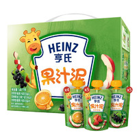 Heinz 亨氏 乐维滋营养果汁泥 120g*14袋+赠2袋 口味混搭
