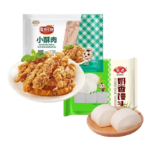 安井 速冻火锅丸子奶香馒头+小酥肉 440g