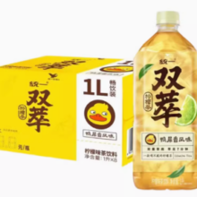 百亿补贴！统一 双萃柠檬茶1000ml*8瓶