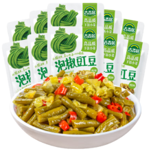 吉香居 榨菜 泡椒豇豆 即食下饭菜 泡菜咸菜酸豆角 25g*10袋 小包便携装