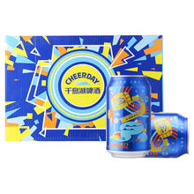 千岛湖啤酒 千島湖啤酒（CHEERDAY）乐享时光8度330ml*24听 沁爽黄啤整箱装