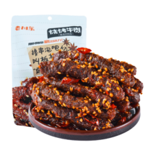 老川东 麻辣牛肉干 烧烤味100g 休闲零食 牛肉干肉脯 独立小包