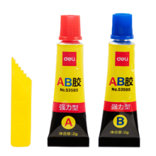 PLUS会员：得力 AB胶 强力胶水 4g 53585