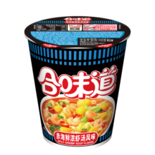 合味道方便面 方便速食 夜宵 海鲜风味 网红零食 多口味 泡面  合味道赤海鲜浓虾汤风味79g