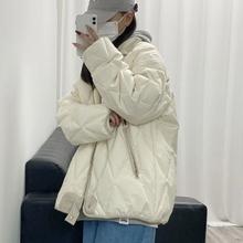 百亿补贴：似水年华羽绒棉服女短款2024新款学生菱格棉衣冬韩版宽松棉袄外套