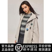 4cm 欧美街头hiphop徽章设计感中性风外套秋季高级感潮牌痞帅百搭夹克