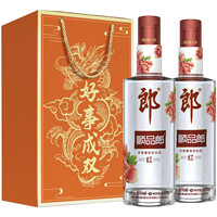 LANGJIU 郎酒 顺品郎红顺 浓酱兼香型白酒 45度480ml*2瓶 两款礼盒随机发货