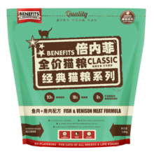 倍内菲猫粮全价冻干猫粮无谷猫粮成猫幼猫全期通用全价猫粮 鹿肉+三文鱼（1.8kg）