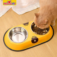 HELLOJOY 狗碗狗盆狗食盆猫碗宠物碗 黄色小熊小号